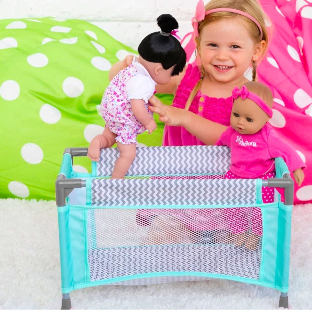Adora Baby Doll Crib Zig Zag Deluxe Pack-N-Play